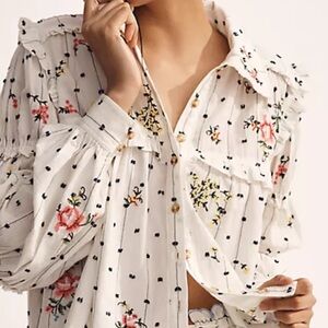 NWT! Pilcro Seaside Handkerchief print buttondown shirt